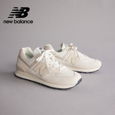 【New Balance】 NB 復古運動鞋_中性_奶油白_U574OF2-D楦 574