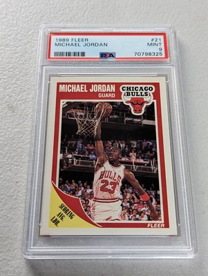 1989-90 Fleer #21 Michael Jordan PSA9