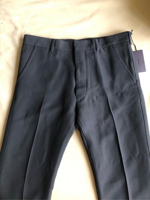 [品味人生]保證全新正品 Prada 黑色  厚挻  西裝褲 工作褲  size 48 義大利製