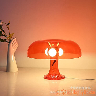 衛士五金【掌櫃推薦】USB蘑菇檯燈客廳臥室床頭亞克力檯燈