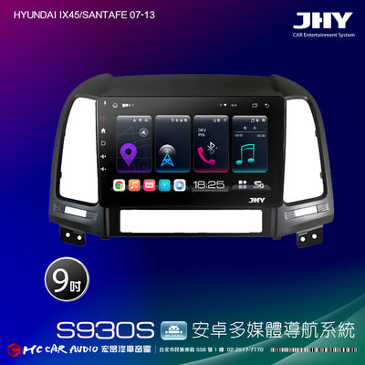 HYUNDAI SANTAFE 07-13  JHY S系列 10吋安卓8核導航系統 8G/128G 環景H2693