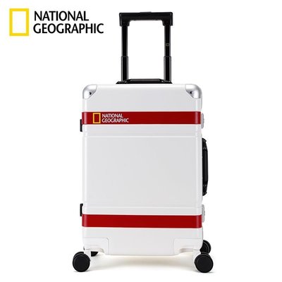 【熱賣精選】National Geographic國家地理行李箱28鋁框萬向輪拉桿箱20寸登機箱男女密碼24旅行伯遠
