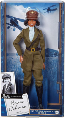 Ken &amp; Barbie #HJX37 _ 收藏型芭比娃娃 _ 2023 女性榜樣 - 飛行員_貝西科爾曼芭比
