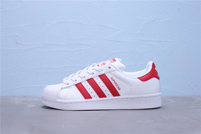 Adidas Superstar 經典 貝殼頭 白紅 休閒運動板鞋 男女鞋 CG6609