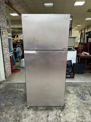 香榭二手家具*TOSHIBA東芝 468公升變頻電冰箱-型號:GR-H52TBZ -中古冰箱-雙門大冰箱-上冷凍下冷藏