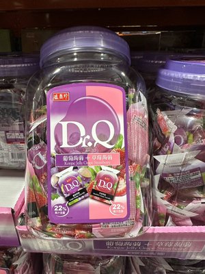 costco好市多代購 盛香珍 Dr.Q 葡萄草莓蒟蒻果凍 1.86公斤