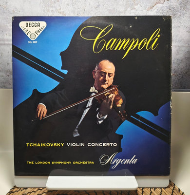（二手）—迪卡：坎波利 CAMPOLI《柴可夫斯基小提琴協奏曲》黑膠L 黑膠 唱片 LP【善智】825