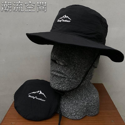 【裝備部落】Hatty outdoor 漁夫帽 UPF50+ 透氣速乾 摺疊收納 登山帽 露營帽 釣魚帽 遮-潮流空間