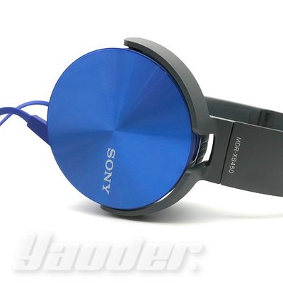 【福利品】SONY MDR-XB450 藍(3) EXTRA BASS 耳罩式耳機  無外包裝 送收納袋