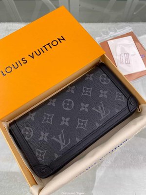 二手Louis Vuitton LV Zippy Wallet Trunk M80558拉鏈皮夾