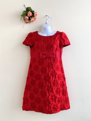 M'S GRACY紅花朵高腰絲帶洋裝38號