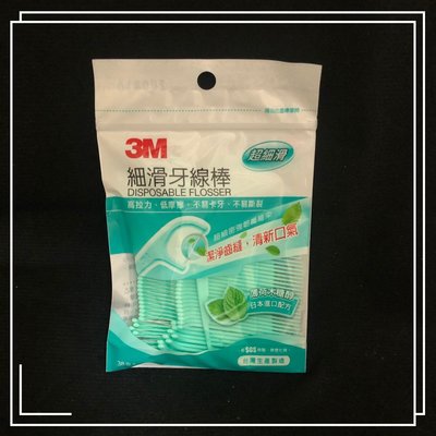3M細滑牙線棒-薄荷木糖醇,38支入(綠色)