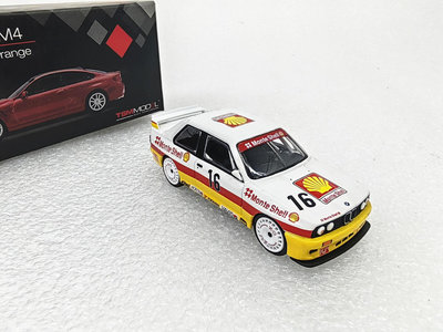 【熱賣精選】汽車模型 車模 收藏模型MINIGT 1/64 BMW M3 E30 1989 殼牌賽車模型 意大利房車3系