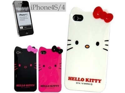 KITTY IPHONE4/4S手機殼軟殼 粉703846 分售 日本原版 特價出清 賠售