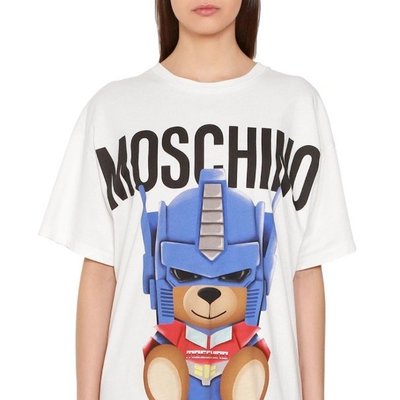 moschino transformer bear t shirt