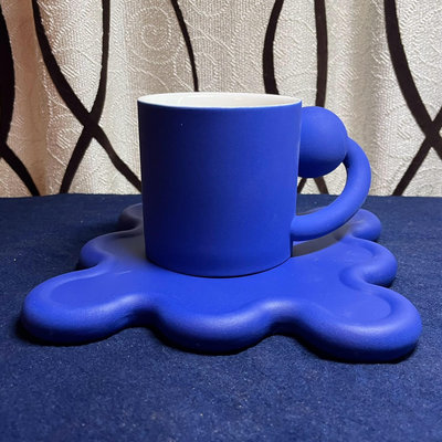 克萊因藍馬克杯星球杯高顏值創意陶瓷杯