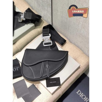 LISA二手 Dior 迪奧 Homme Saddle Bag 2019新款 腰包 胸包 斜挎包