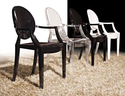 【zi_where】*Philippe Starck Louis Ghost 透明色餐椅/魔鬼椅復刻版$2905