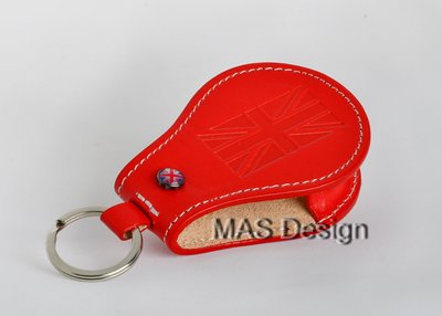 MINI COOPER S 鑰匙皮套 鑰匙保護套 鑰匙包 適F54 F55 F56 F57 F60 鮮豔紅 F7