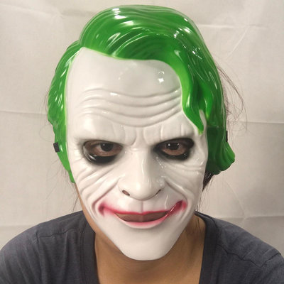 JOKER 小丑 蝙蝠俠 希斯萊傑 黑暗騎士 全臉面具 面罩 面紗 萬聖節 角色扮演 變裝 【A77008901】塔克