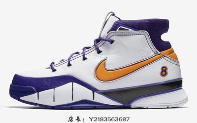 （全新正品）10.5 Nike Kobe 1 Protro QS Close Out AQ2728-101 湖人配色黑曼