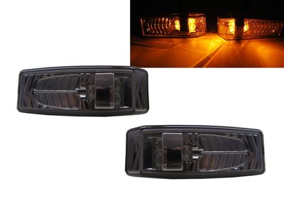 卡嗶車燈 Benz 賓士 C系列 W201 190D 190E 82-93 四門車 LED 側燈 煙燻黑