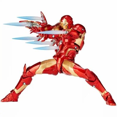 【Marvel 】海洋堂 血邊戰甲 MK37 山口式 鋼鐵人 關節 可動 手辦擺件模型玩具 17CM