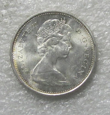 【二手】 UNC原光加拿大1967年伊麗莎白二世25分銀幣2311 外國錢幣 硬幣 錢幣【奇摩收藏】