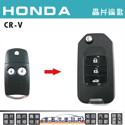 HONDA 本田 CRV 打車鑰匙 配鎖匙 鑰匙拷貝 複製 摺疊鑰匙 汽車晶片