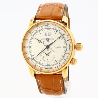 全新 ZEPPELIN 齊柏林飛船 手錶 100週年 42mm 德國 飛行錶 航空錶 7640-5