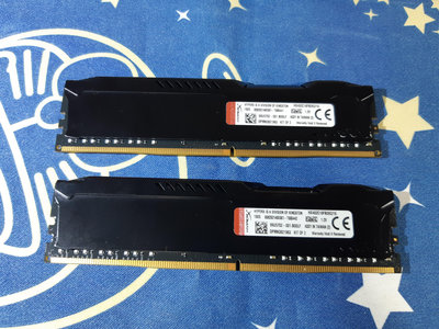 格里菲樂園 ~ 金士頓 HyperX FURY DDR4-3200 8GBx2桌上型超頻記憶體 共16GB
