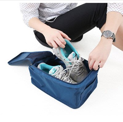 旅行收納鞋袋 手提防水鞋袋 鞋子收納包 便攜雙層鞋子收納包