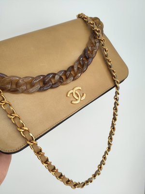 Chanel vintage woc 原皮色鏈條包
