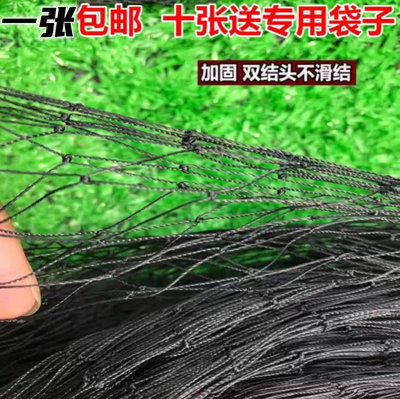 批發 批發 現貨套蛇尼龍網蛇袋網神器防蛇尼龍網單層黑色漁網加粗高強絲柔軟粘網