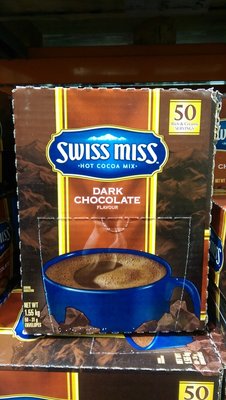 【好市多COSTCO代購】SWISS MISS香醇巧克力即溶可可粉1.55KG(31公克*50包)/盒(#97494)