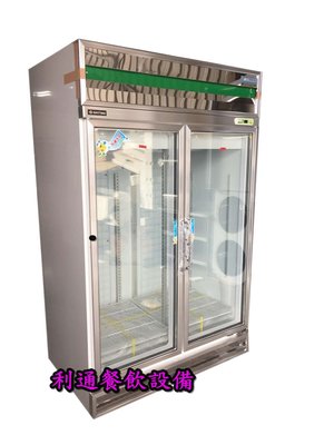 《利通餐飲設備》保固一年 得台 2門玻璃冰箱 雙門冷藏冰箱 兩門冷藏玻璃冰箱 西點櫥～
