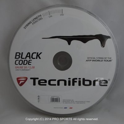 【威盛國際】TECNIFIBRE 網球線 Black Code 17 五角硬線 (分裝) 全球熱銷款