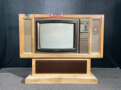 早期索尼映像管古董電視 擺飾用 復古 老件