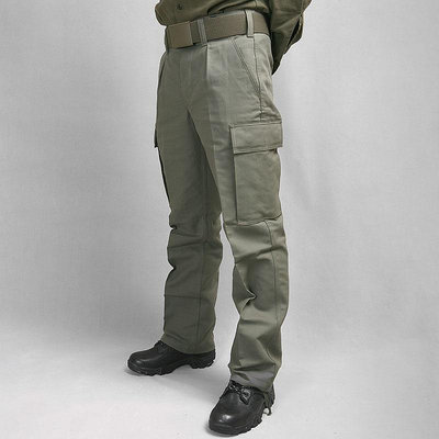 德國德軍公發原品戶外復古純棉戰術軍褲男工裝灰綠作訓多口袋長褲