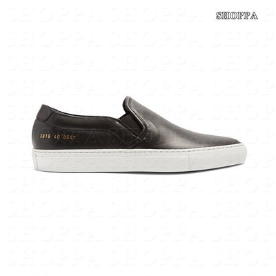 【SHOPPA】COMMON PROJECTS  LEATHER  Slipper on 休閒鞋 黑