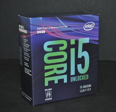 Intel 8代 Core i5-8600K 6核不鎖頻盒裝正式版 (1151 3.6G) 原廠保至2024.5.26