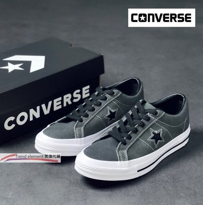 Converse One Star 74 一星 麂皮 灰黑 黑 低筒 百搭 低調 男女 板鞋 滑板鞋 ~T/E代購~