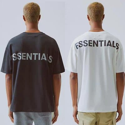 洛杉磯限定FOG fear of god Essentials 3M反光T恤