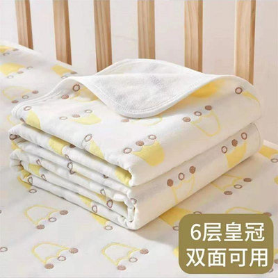 六層純棉紗布隔尿墊嬰可洗棉紗透氣雙面大寸防水尿布墊