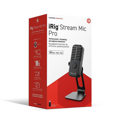 《民風樂府 特價出清》IK Multimedia iRig Stream Mic Pro 行動裝置麥克風 全新品公司貨