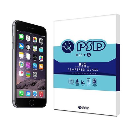 【蘆洲IN7】PSD iPhone6s Plus BLC 抗藍光 疏油 疏水 9H鋼化玻璃保護貼 鋼化膜 代貼 包膜
