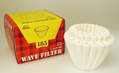 Eco Living 日本製造 Kalita 185系列濾杯專用波紋濾紙(50入) 蛋糕型濾紙