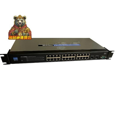Cisco Linksys SRW2024 V1.3 網管交換器 L2 經典絕版品 超高穩定性 附掛耳 可直上機架 含運