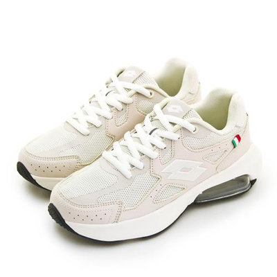 利卡夢鞋園–LOTTO 緩震氣墊慢跑鞋--ARIA 91 系列--燕麥--7201--女