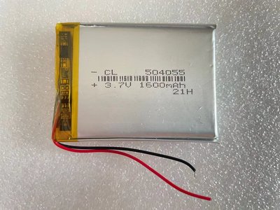 聚合物電池 504055 3.7v 1600mAh 適用 PAPAGO R6000 電池 054050 504055